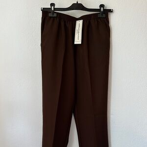NWT Alfred Dunner 8P Dark Brown Pants